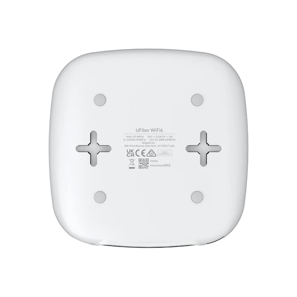 UFiber UBIQUITI WiFi 6 GPON CPE con WiFi 802.11ax + 4 puertos GbE LAN y 1 puerto GPON WAN UF-WIFI6 - SILYMX