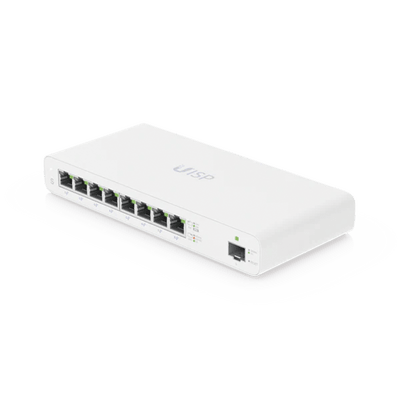 UBIQUITIUISP-SUISP Switch Gigabit PoE Pasivo de Capa 2 con 8 Puertos para Implementaciones MicroPoP - SILYMX