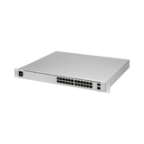 Switch Ubiquiti UniFi Gen2 con funciones capa 3 de 24 puertos PoE 802.3at/bt + 2 puertos 1/10G SFP+ 400W pantalla informativa USW-PRO-24-POE - SILYMX