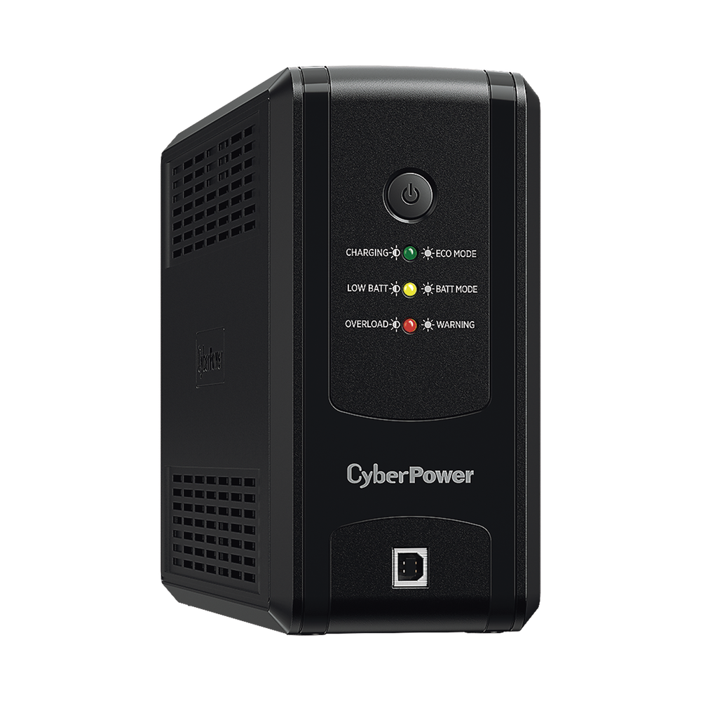 UPS CYBERPOWER de 1000 VA 500 W Entrada 120 Vca NEMA 5-15P y 8 Salidas NEMA 5-15R Puerto USB Con Regulador de Voltaje (AVR) UT-1000GU - SILYMX