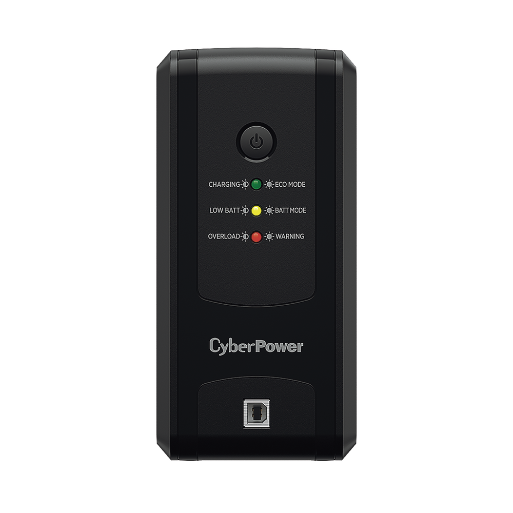 UPS CYBERPOWER de 1000 VA 500 W Entrada 120 Vca NEMA 5-15P y 8 Salidas NEMA 5-15R Puerto USB Con Regulador de Voltaje (AVR) UT-1000GU - SILYMX