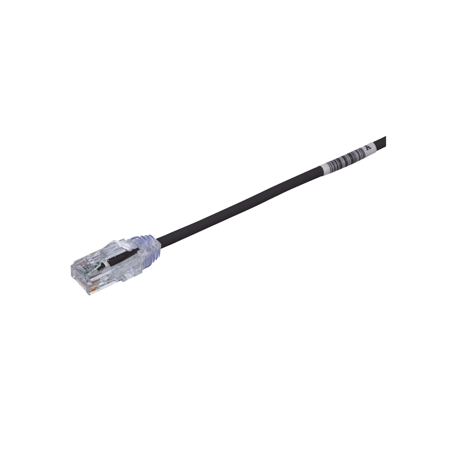 Cable de Parcheo TX6, UTP Cat6, Diámetro Reducido (28AWG), Color Negro, 15.2 cm (6 pulgadas)