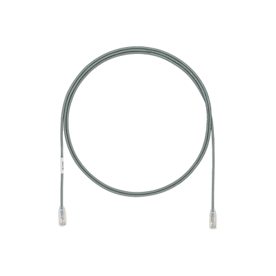 PANDUITUTP28X5GYCable de Parcheo UTP Cat6A, CM/LSZH, Diámetro Reducido (28AWG), Color Gris, 1.52 Metros (5 Pies) - SILYMX
