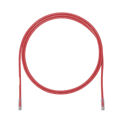 PANDUITUTP6AX7RDCable de Parcheo UTP, Cat6A, 24 AWG, CM, Color Rojo, 2.13 Metros (7 Pies) - SILYMX