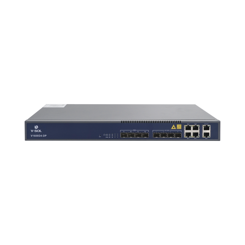 OLT de 4 puertos EPON con 8 puertos Uplink (4 puertos Gigabit Ethernet + 4 puertos Gigabit Ethernet SFP) hasta 256 ONUS - SILYMX