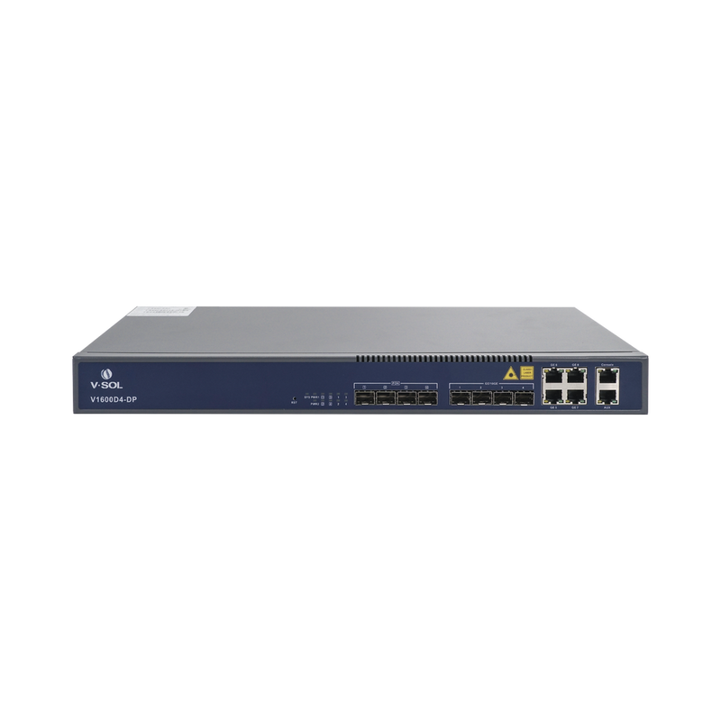 OLT de 4 puertos EPON con 8 puertos Uplink (4 puertos Gigabit Ethernet + 4 puertos Gigabit Ethernet SFP) hasta 256 ONUS - SILYMX