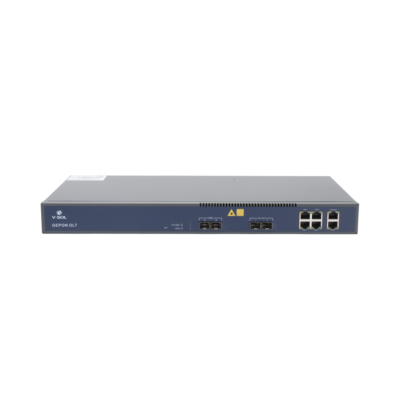 OLT de 2 puertos EPON con 6 puertos Uplink (4 puertos Gigabit Ethernet + 2 puertos Gigabit Ethernet SFP/SFP+) hasta 128 ONUS V-SOL V1601E02-DP