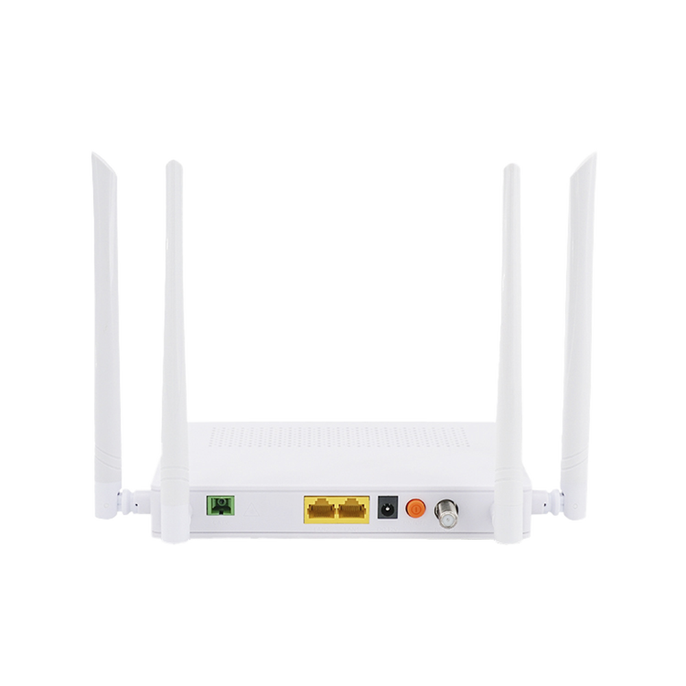 ONU Dual GPON/EPON Wi-Fi Doble Banda 2.4 y 5 GHz Soporta MESH 2 Puertos Gigabit 1 Puerto PON SC/APC 1 puerto CATV Hasta 1200 Mbps vía Wi-Fi V2802-ACT - SILYMX