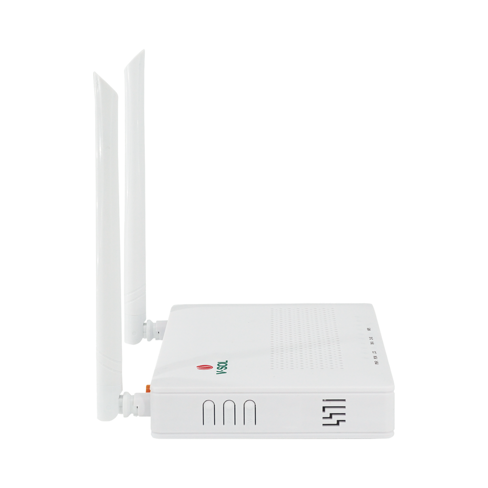 ONU Dual G/EPON V-SOL con Wi-Fi en 2.4 GHz + 4 puertos LAN Gigabit hasta 300 Mbps vía inalámbrico V2804N-Z - SILYMX