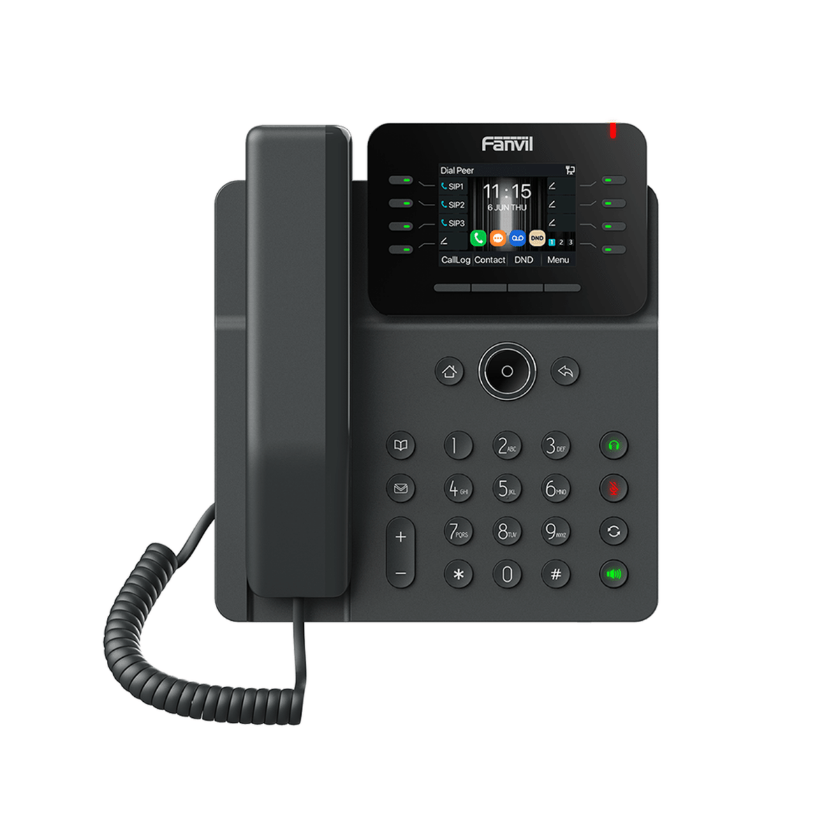 VoIP Telefonia IP VideoconferenciaFANVILV62GTeléfono IP Empresarial 12 Líneas SIP Pantalla Color 2.8" PoE Gigabit Fanvil V62G - SILYMX