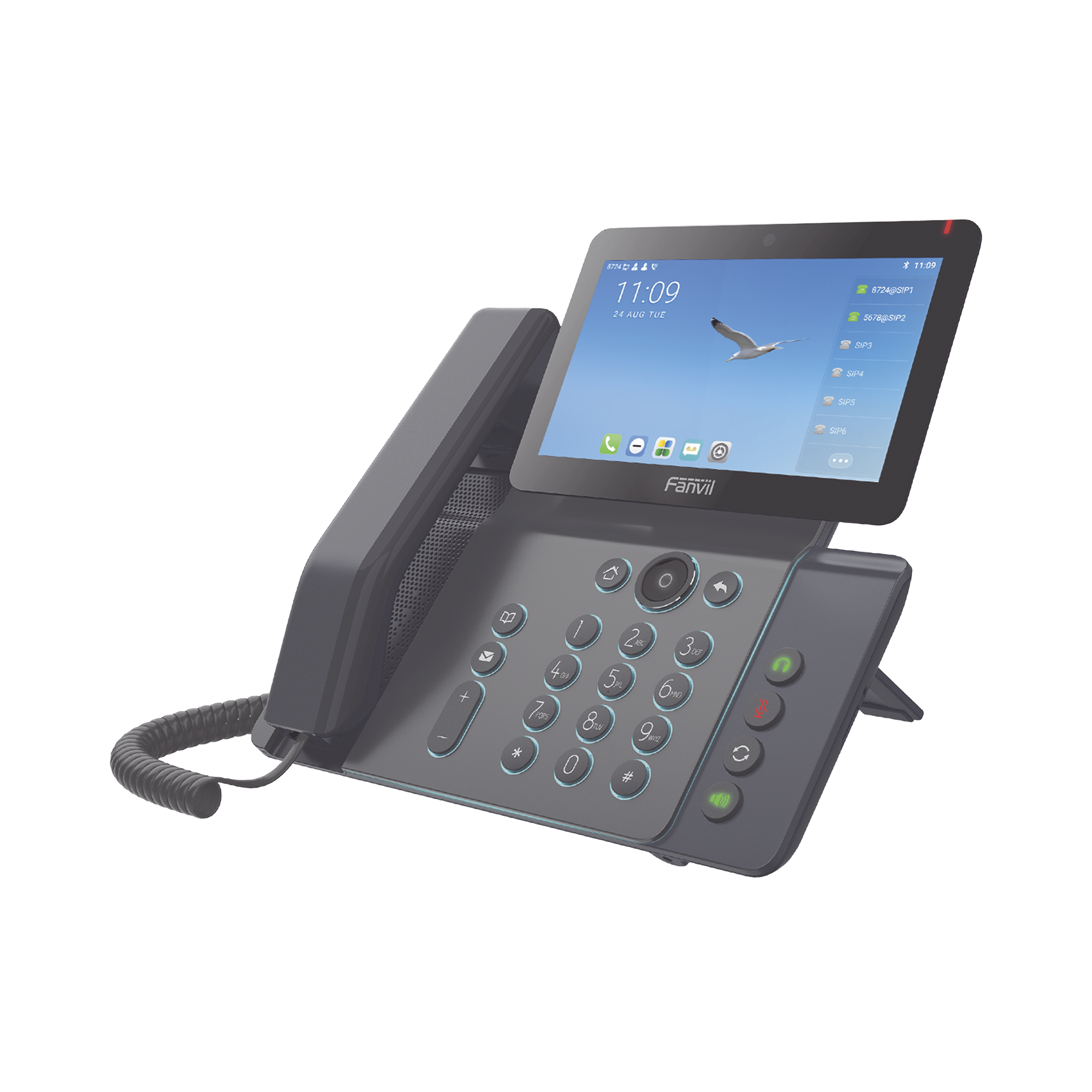 Videoteléfono IP Fanvil 20 Líneas SIP Cámara 5MP Pantalla 7 Pulgadas WiFi Bluetooth 5.0 V67