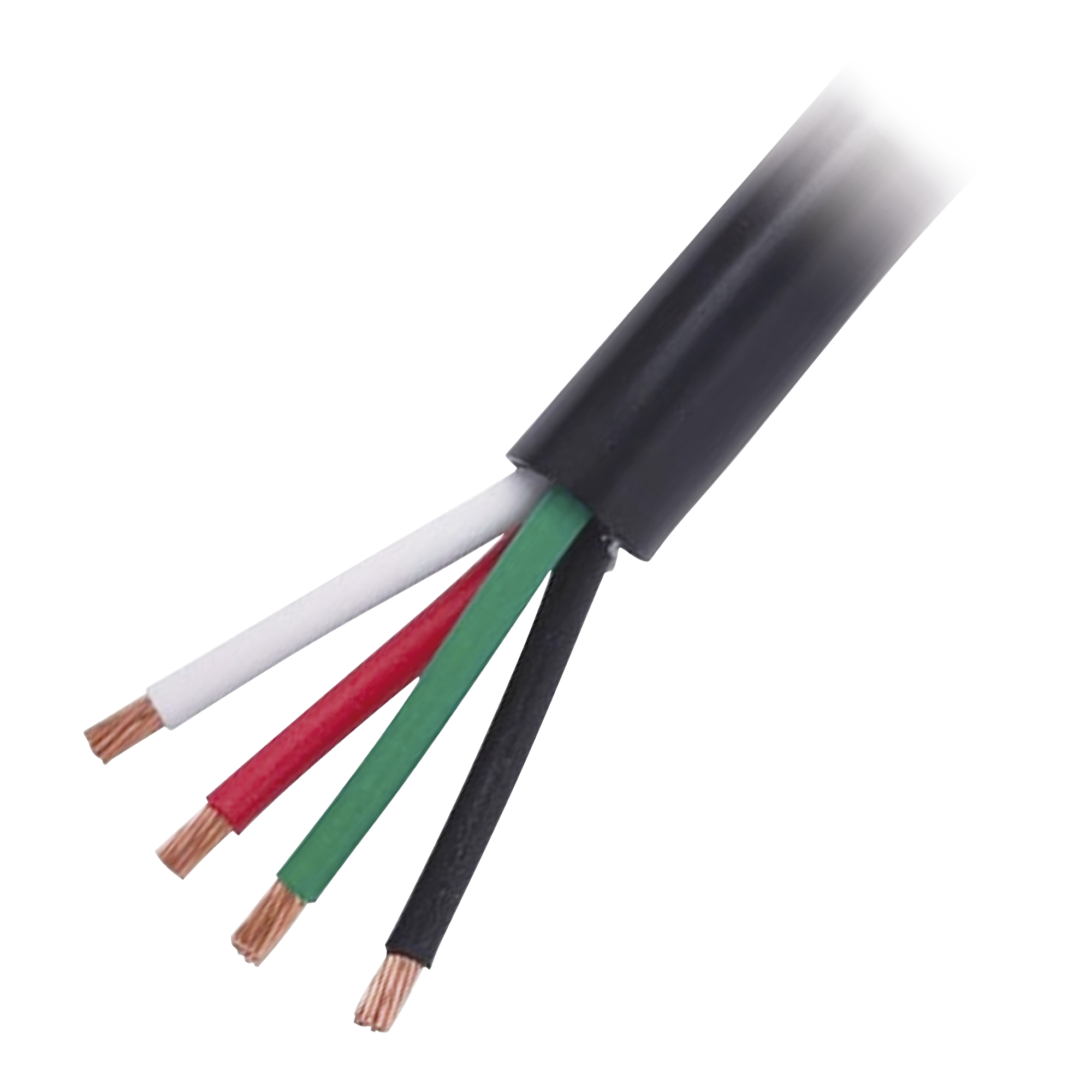 Cable Eléctrico de Uso Rudo 4 Hilos Calibre 18 AWG, Hasta 600 V. Rollo de 100 m.