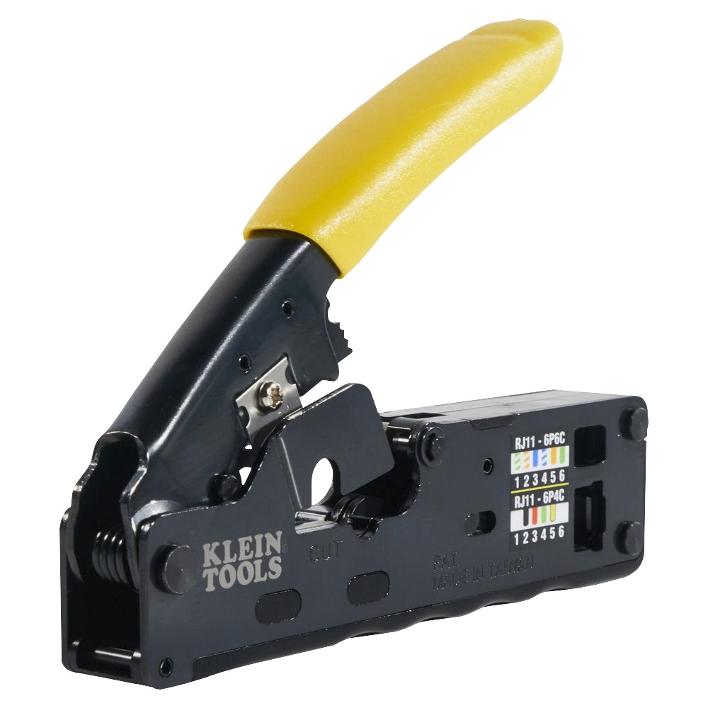 Ponchadora Pelacables Cortacables Compacta con Matraca para Conectores RJ45 y RJ11 RJ12 VDV-226-107 - SILYMX