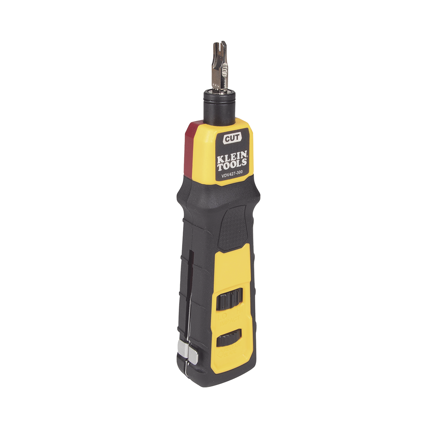 Herramienta Ponchadora de Impacto con Cuchilla para Paneles y Bloques de 66/110. Termina y Corta Cables CAT3, CAT5e y CAT6/6A en 1 paso KLEIN TOOLS VDV427300 - SILYMX