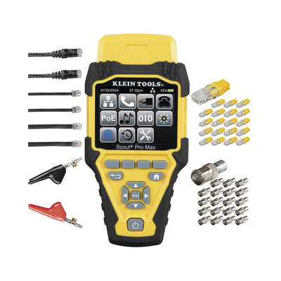 Probador de Cables Red Scout Pro Max Transmisores Remotos hasta 10 Gbps KLEIN TOOLS VDV501-770 - SILYMX