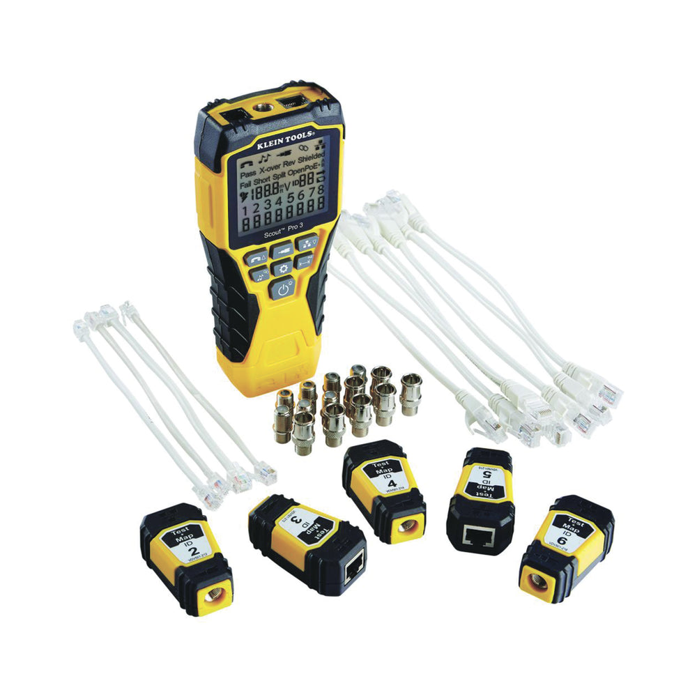 Probador Scout Pro 3 con kit de transmisores remotos Test-n-Map Inspección PoE VDV501-853 - SILYMX