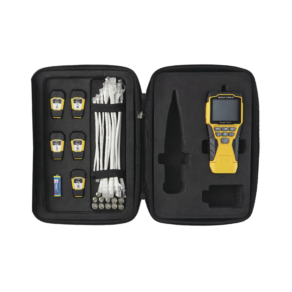 Probador Scout Pro 3 con kit de transmisores remotos Test-n-Map Inspección PoE VDV501-853 - SILYMX