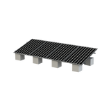 Kit de Montaje Solar EPCOM Powerline VEKTOR8R para 4 Módulos Fotovoltaicos con Riel No. 8 Ajustable 20° a 45°