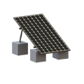 Montaje Panel Solar Riel 8 1400mm Aluminio Anodizado EPCOM POWERLINE VEKTOR8R1M