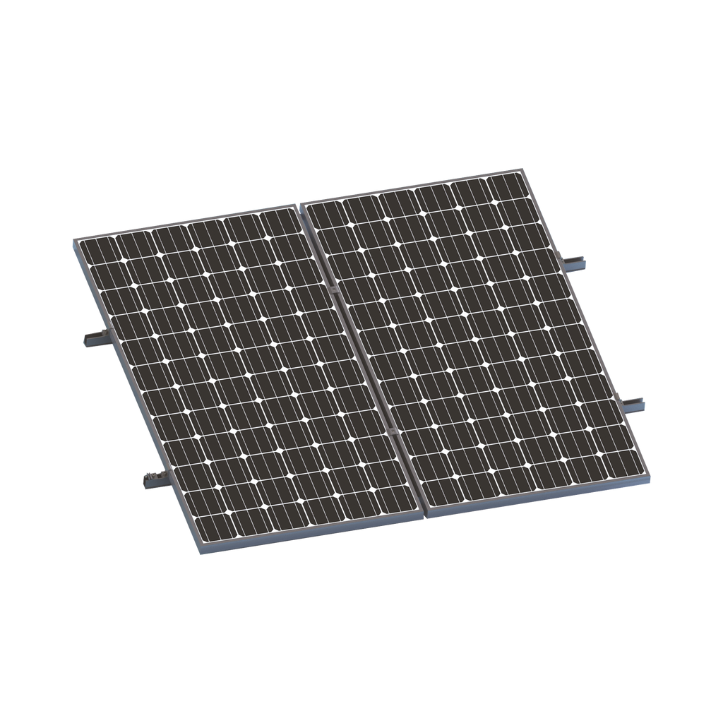 Kit De Minirieles Para Panel Solar Arreglo 1X2 Para Instalación Plano En Lámina EPCOM POWERLINE VEKTORMINIKIT1X2 - SILYMX