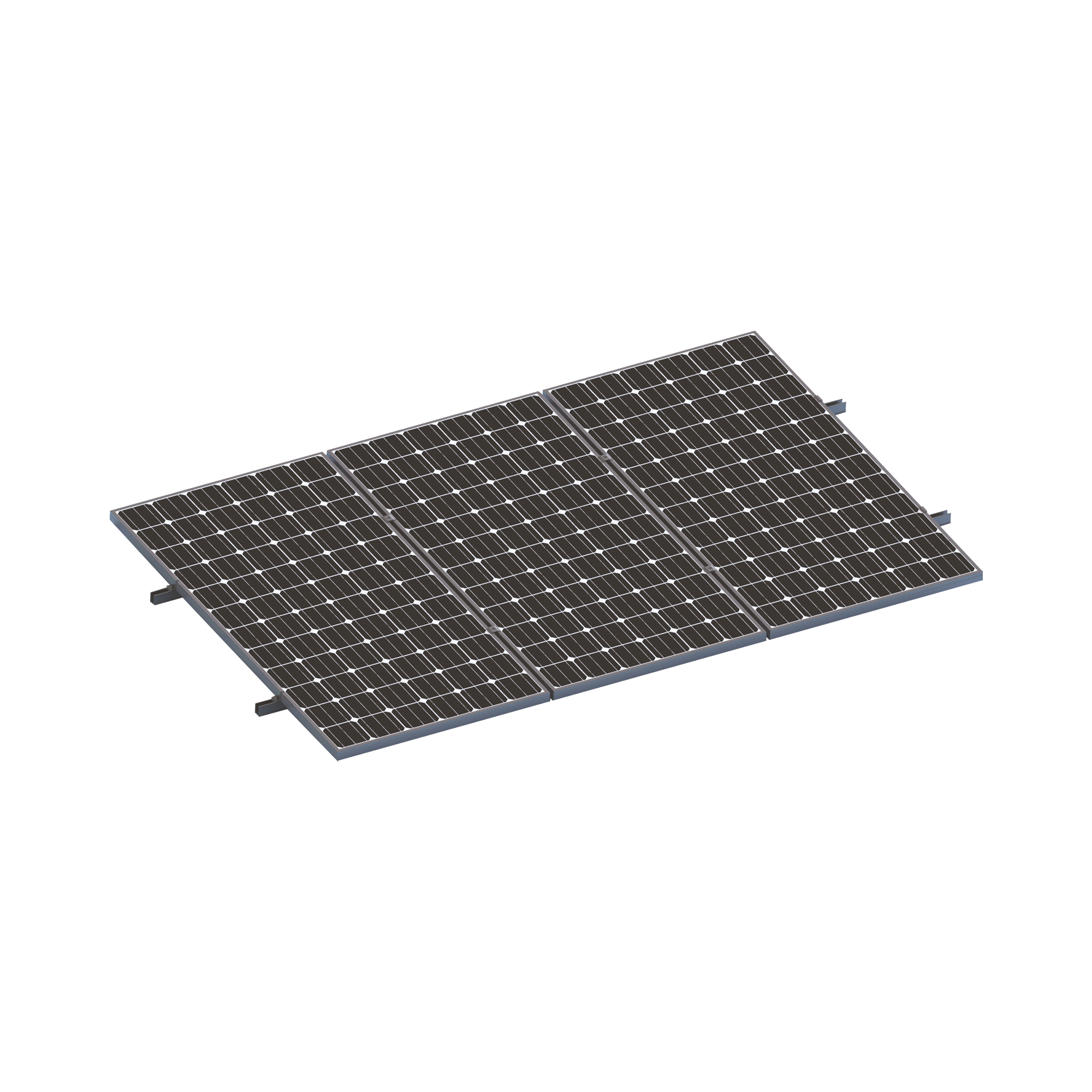 Kit De Minirieles Para Panel Solar Arreglo 1X3  Para Instalación Plano En Lámina EPCOM POWERLINE VEKTORMINIKIT1X3 - SILYMX