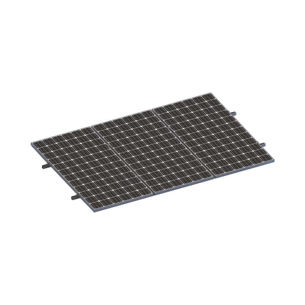 Kit De Minirieles Para Panel Solar Arreglo 1X3  Para Instalación Plano En Lámina EPCOM POWERLINE VEKTORMINIKIT1X3 - SILYMX