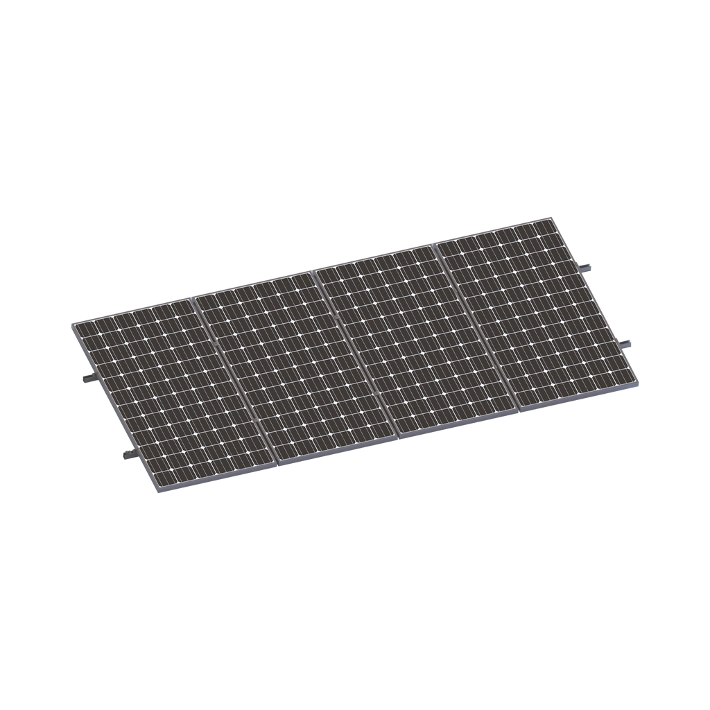 Kit De Minirieles Para Panel Solar Arreglo 1X4 Para Instalación Plano En Lámina EPCOM POWERLINE VEKTORMINIKIT1X4 - SILYMX