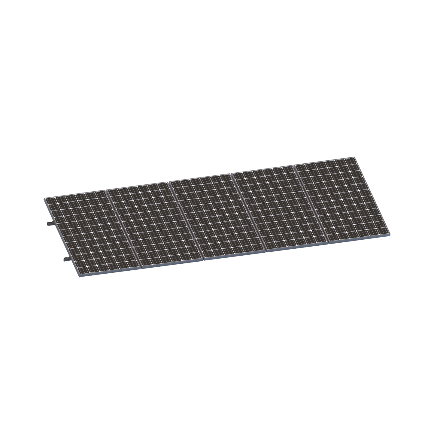 Kit De Minirieles Para Panel Solar Arreglo 1X5 Para Instalación Plano En Lámina EPCOM POWERLINE VEKTORMINIKIT1X5 - SILYMX