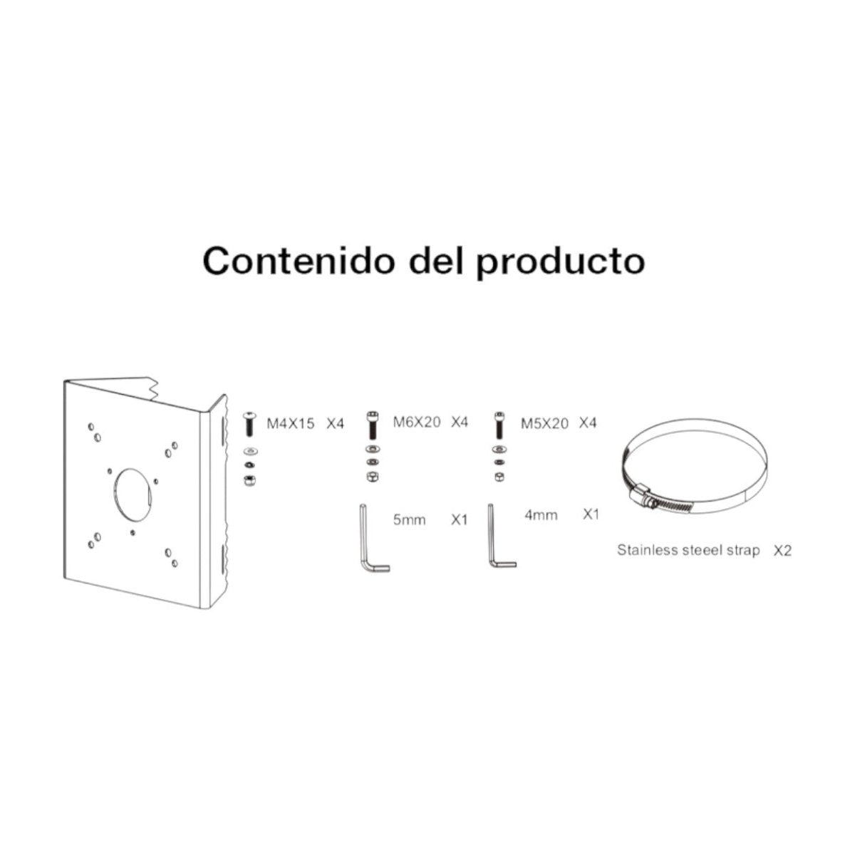 Soporte De Exterior Para Montaje En Poste AM-312 - SILYMX