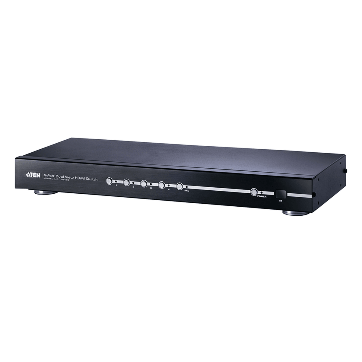 Kits Extensores Convertidores Divisores HDMI VGA DVIATENVS482Switch HDMI de 4 puertos con salida dual - SILYMX