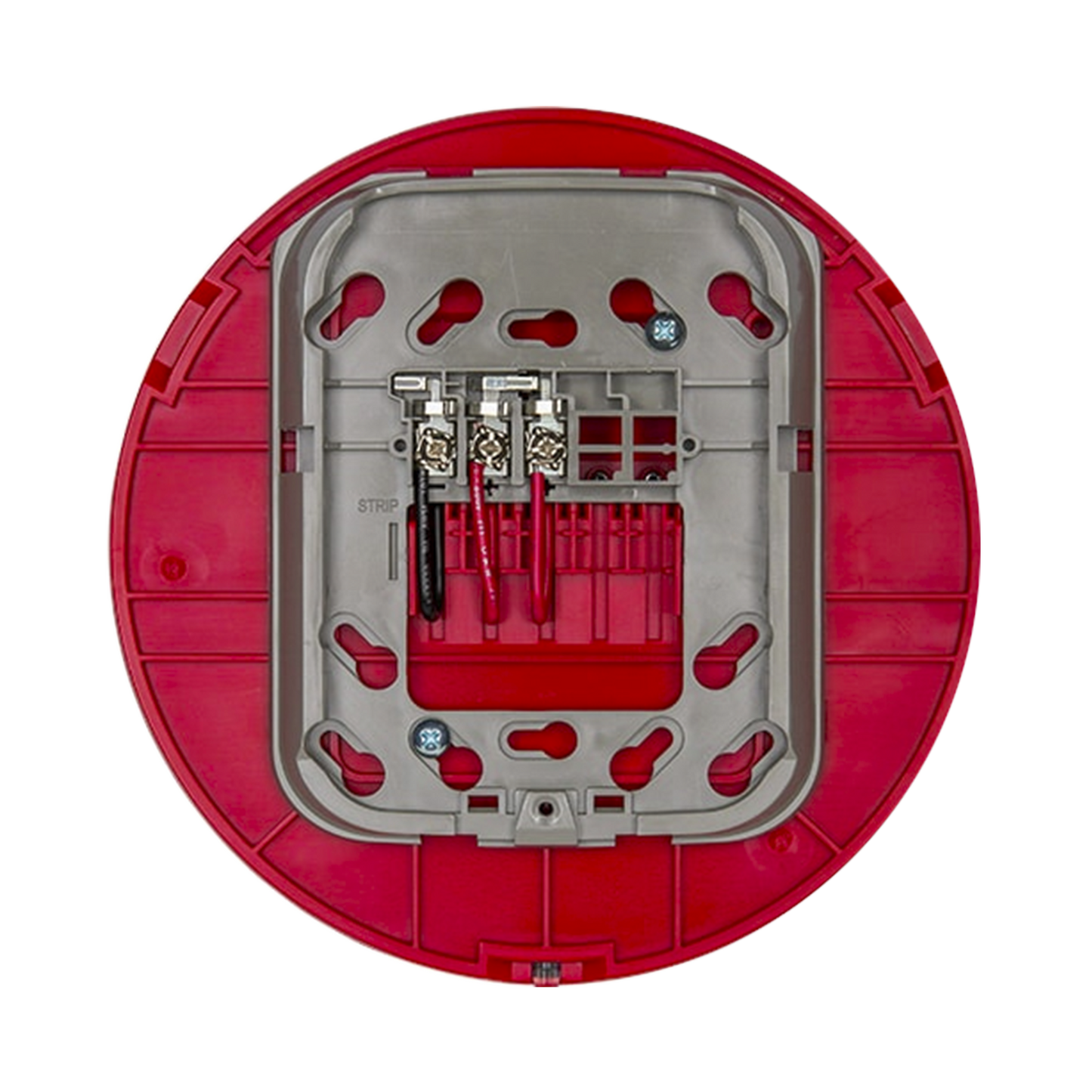 Base audiovisual inalámbrica direccionable para montaje en techo, color rojo, línea SWIFT compatible con paneles Fire-Lite