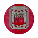 Base audiovisual inalámbrica direccionable para montaje en techo, color rojo, línea SWIFT compatible con paneles Fire-Lite