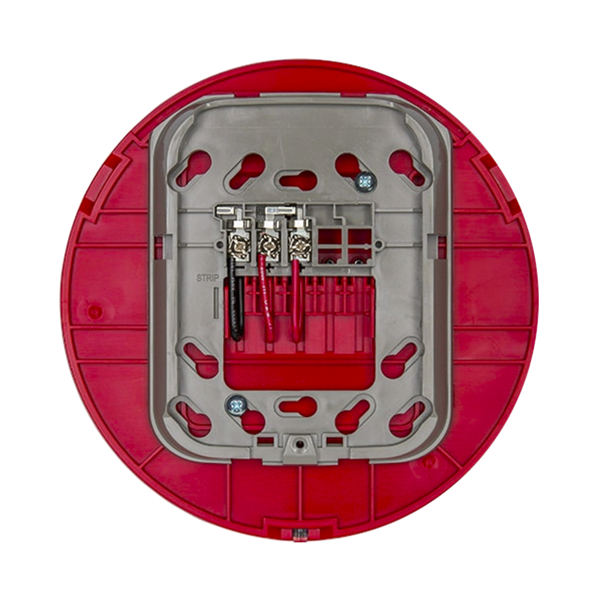 Base audiovisual inalámbrica direccionable para montaje en techo, color rojo, línea SWIFT compatible con paneles Fire-Lite