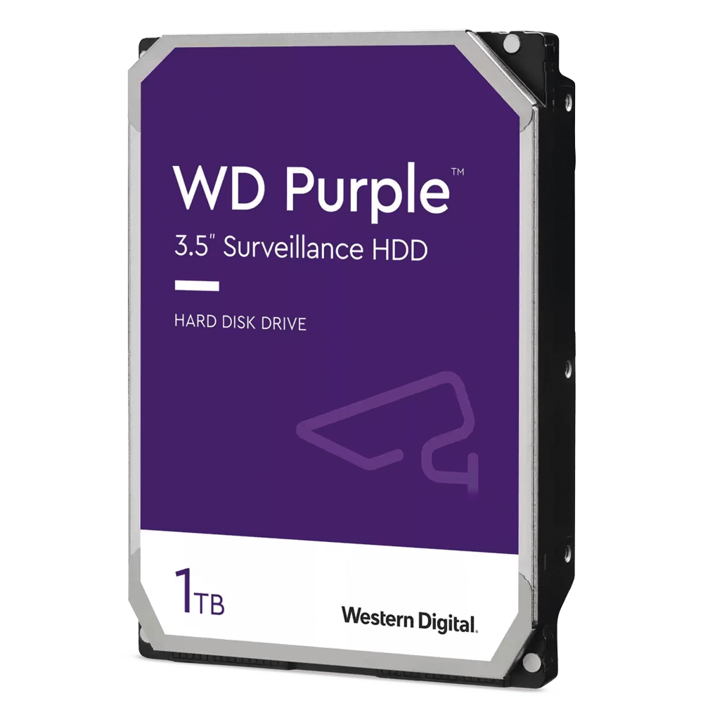 Disco Duro Purple de 1 TB 5400 RPM Optimizado para Videovigilancia Uso 24-7 3 Años de Garantia WD11PURZ - SILYMX