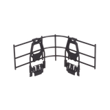 Accesorio de Control de Radio de Curvatura en Cruces, Tes o Intersecciones, en Charolas Wyr-Grid® de Panduit, 101.6 mm de Alto, Color Negro 