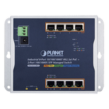 Switch Industrial PoE Administrable 8 Puertos Gigabit 802.3at 2 SFP PLANET WGS-4215-8P2S - SILYMX