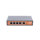 Switches PoEWI - TEKWIPE51GExtensor PoE 4 Puertos Gigabit 802.3af/at Entrada 90W Alcance 250m No Administrable WI - TEK WIPE51G - SILYMX