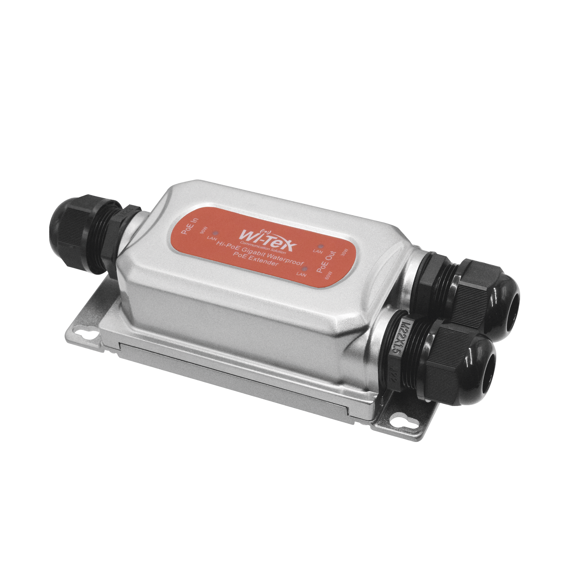 Extensor PoE para exterior / Entrada PoE de 90W y 2 salidas PoE de 60W y 30W / Protección IP68 / Ideal para Aplicaciones de CCTV