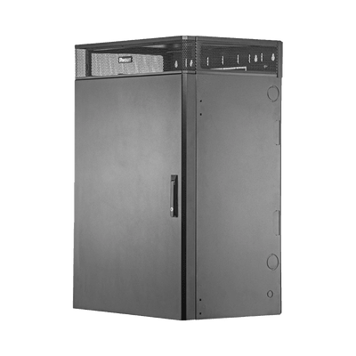 PANDUITWME9BLGabinete de Montaje en Pared TrueEdge™, Con 9 UR para Equipo Activo y 9 UR para Paneles de Parcheo, Fabricado en Acero, Color Negro - SILYMX