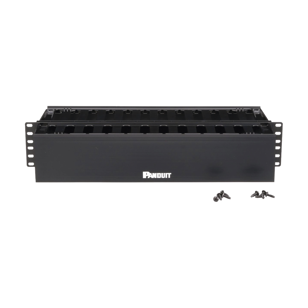 Organizador De Cables Panduit Horizontal Patchlink Doble (Frontal Y Posterior) Para Rack De 19In 2Ur WMP1E - SILYMX