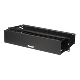Organizador De Cables Panduit Horizontal Patchlink Doble (Frontal Y Posterior) Para Rack De 19In 2Ur WMP1E