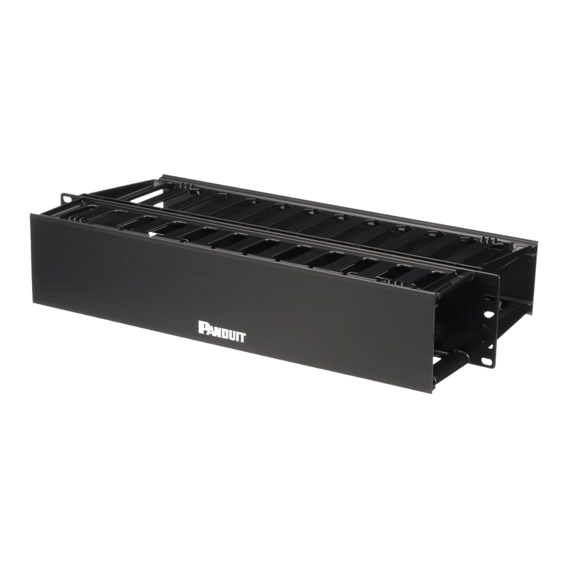 Organizador De Cables Panduit Horizontal Patchlink Doble (Frontal Y Posterior) Para Rack De 19In 2Ur WMP1E