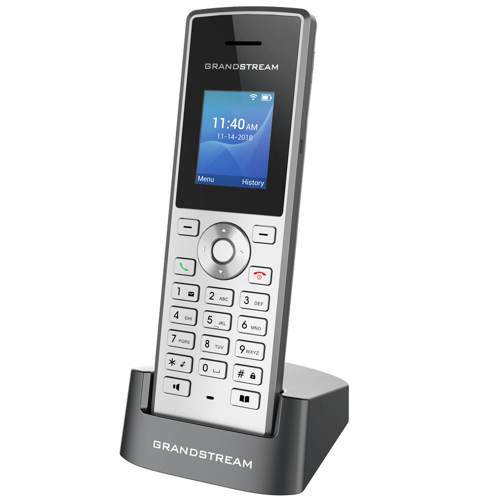 Teléfonos IPGRANDSTREAMWP810TELEFONO IP WIFI 2 CUENTAS SIP 2 LINEAS PANTALLA A COLOR BOTON PUSH TO TALK CONECTOR MICRO USB 3.5 MM PLATA WP810 - SILYMX