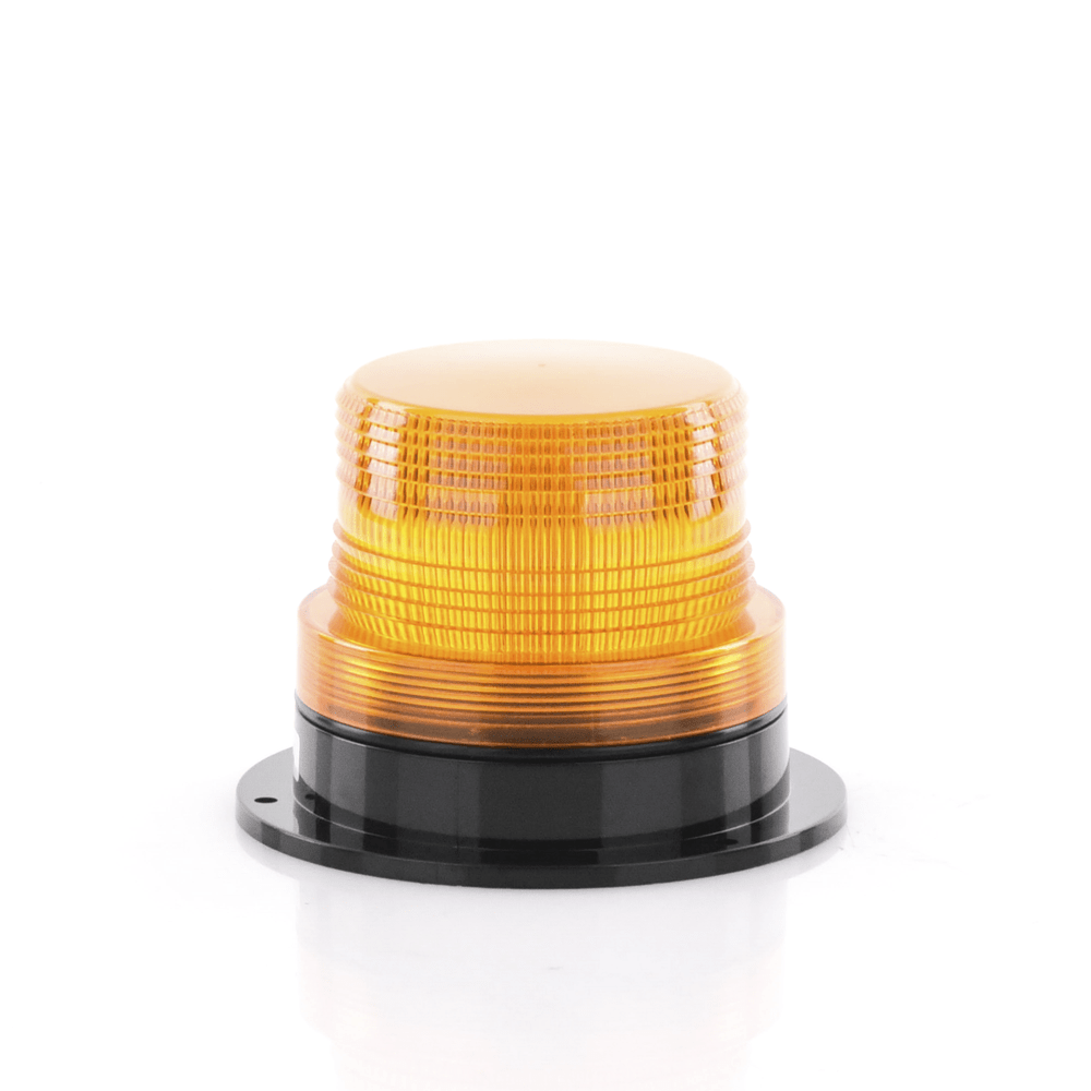 Burbuja Brillante de Larga Vida Útil con 8 LEDs Color Ambar Domo Ambar 110 Vca X127A - SILYMX