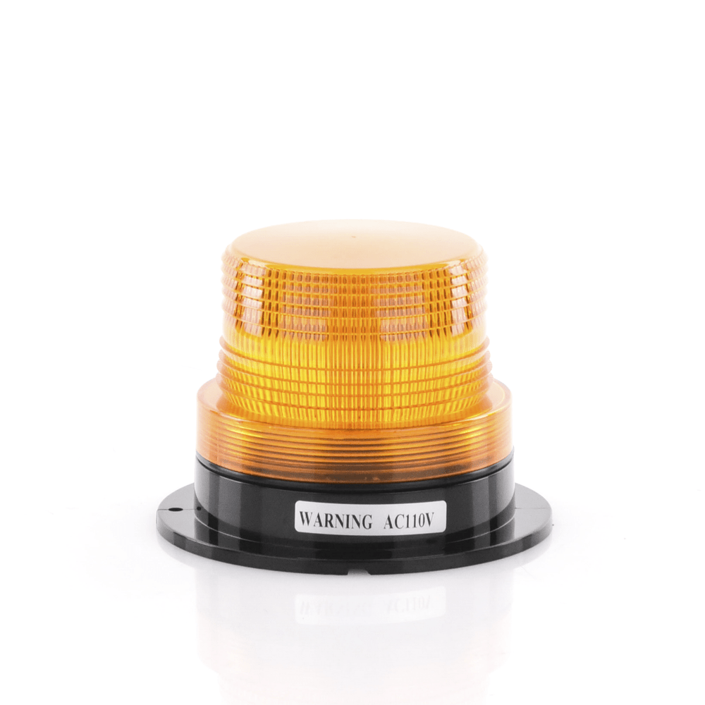 Burbuja Brillante de Larga Vida Útil con 8 LEDs Color Ambar Domo Ambar 110 Vca X127A - SILYMX
