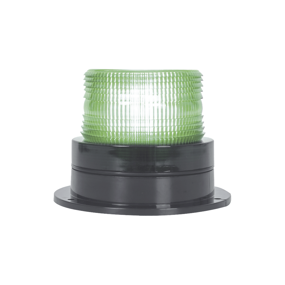 Burbuja Brillante de Larga Vida Útil con 8 LEDs Color Verde Domo Verde 110 Vca X127G - SILYMX