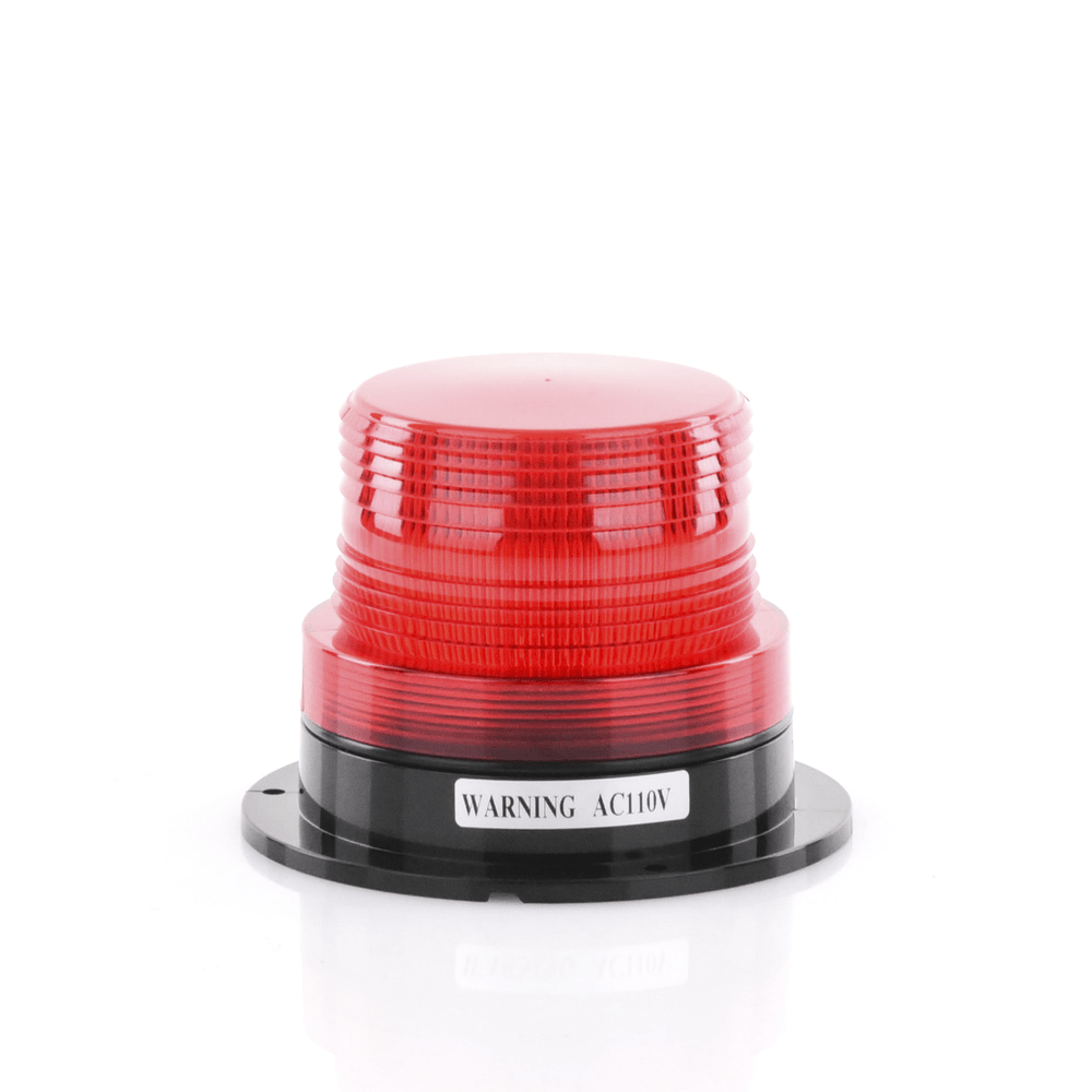 Burbuja Brillante de Larga Vida Útil con 8 LEDs Color Rojo Domo Rojo 110 Vca - SILYMX