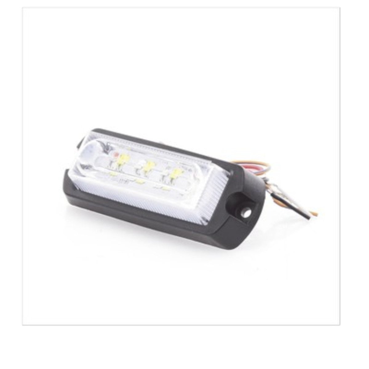 Luz Auxiliar Ultra Brillante de 8 Leds color Ámbar o Claro con mica transparente X13AW - SILYMX