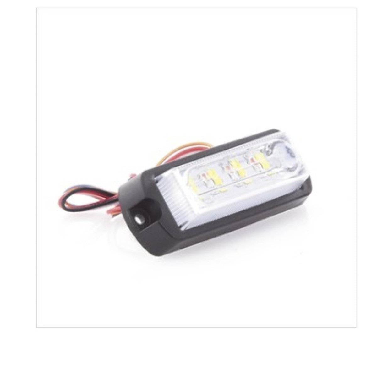 Luz Auxiliar Ultra Brillante de 8 Leds color Ámbar o Claro con mica transparente X13AW - SILYMX