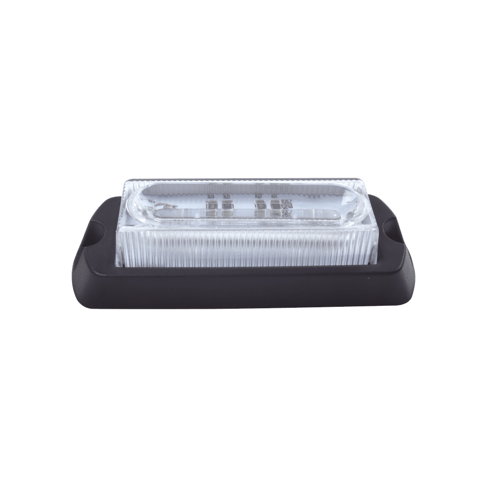 Luz Auxiliar Ultra Brillante de 8 LEDs en color AzulClaro con mica transparente X13BW - SILYMX